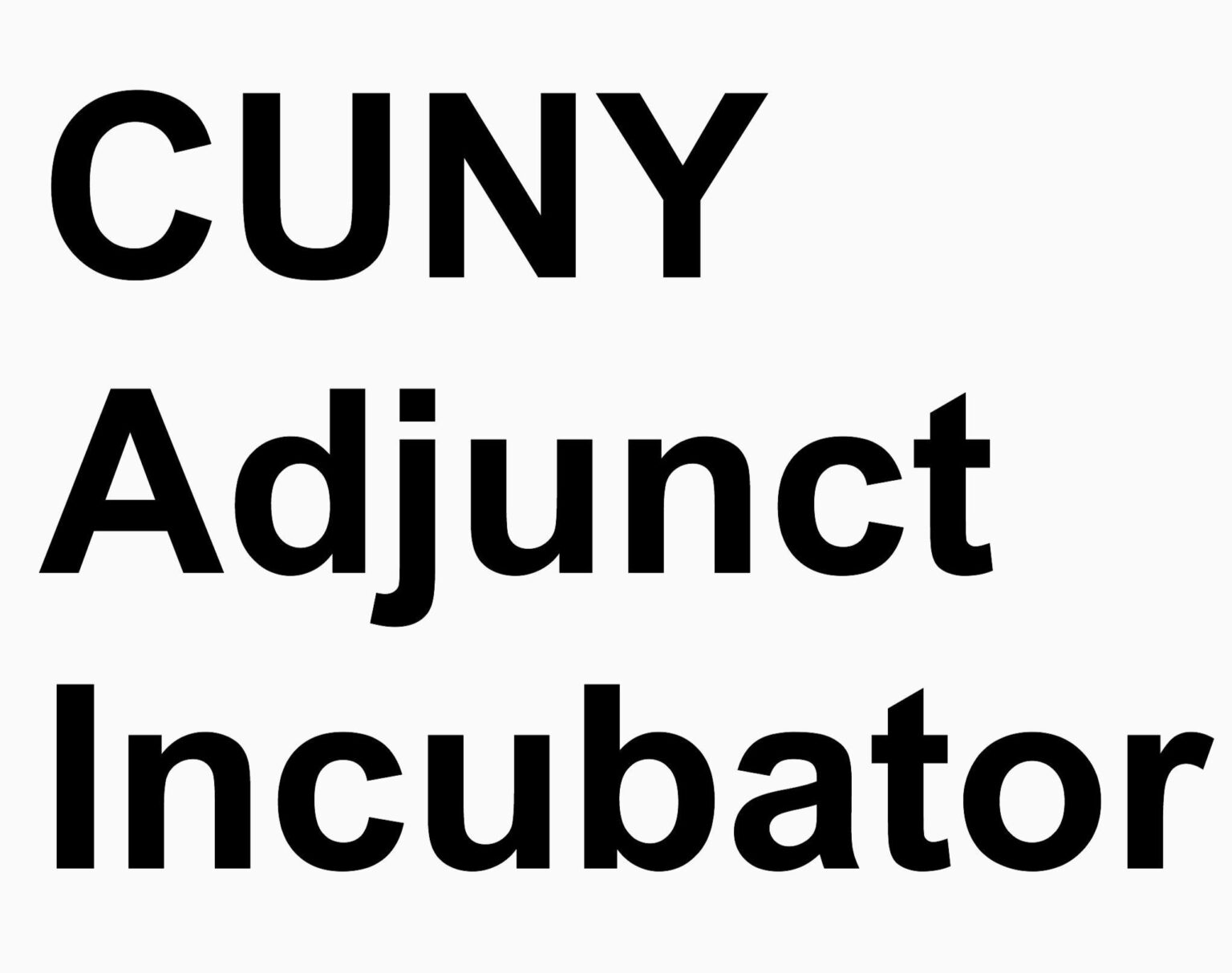 2020 CUNY Adjunct Incubator Projects - Center for the Humanities